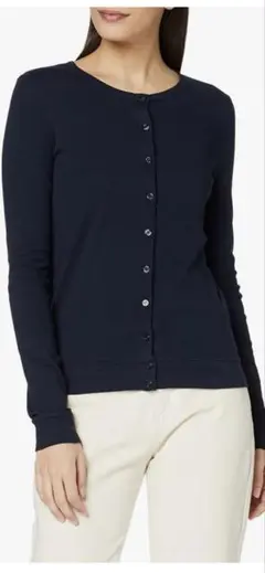 プチバトー⭐︎ボタン付きカットソーカーディガン 長袖Lサイズ