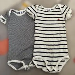 Petit Bateau ボディスーツ 2点セット 24m