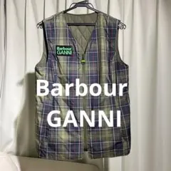 Barbour x GANNI チェック柄キルティングベスト size 40