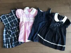 女の子　半袖ワンピース 4点セット 100cm