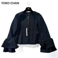 YOKOCHAN フォーマル ジャケット パール　袖フリル　完売品 YOKOCHAN フォーマル ジャケット パール 袖フリル 完売品 パール