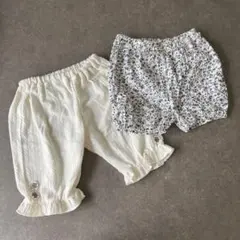 テータテート 小花柄 ハーフパンツ レギンス 95