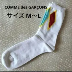COMME des GARÇONS メンズソックス　(ホワイト×模様)