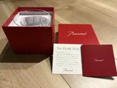 Baccarat バカラ クリスタル スノーマン スキー ピンブローチ付き