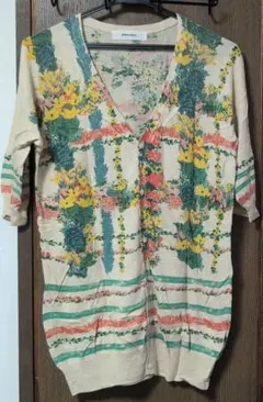 特別セール！SUPER HAKKA 花柄サマーニットカーディガン