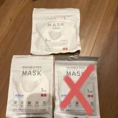 UNIQLO エアリズムマスク　ホワイト 3枚入り　2セット　Lサイズ