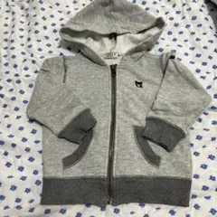 【ミキハウス】DOUBLE.B 80cmパーカー グレー