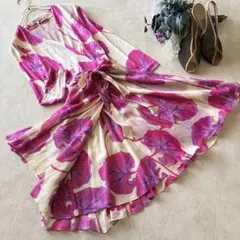 NO.3-166 DIANEvon FURSTENBERG花柄七分袖ワンピース4