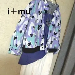 muイム センソユニコ 総柄ジャケット38 未使用 フード付 カラフル
