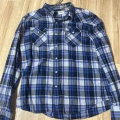 Levi's 長袖ネルシャツ ブルーチェック XLのサムネイル