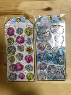 【正規品】KAMIO JAPAN ぷくぷくあわわちゃんウォーターシール２枚セット