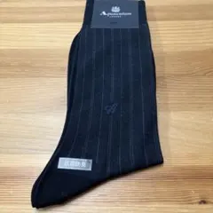 Aquascutum ブラックソックス 25-26cm