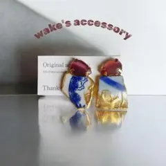 No.309✴︎旅するシー陶器のピアス・イヤリング