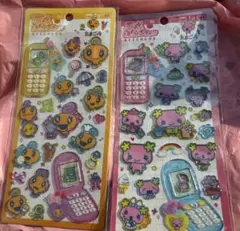 たまごっち　平成はっぴーフォン めめっち　ふらわっち　シール　2枚セット　正規品