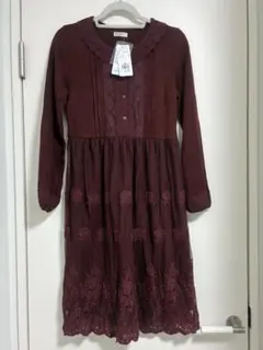 【タグ付・未使用】チュールレース使いカットOP ワンピース