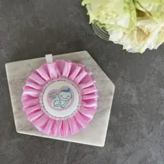 即納‼️【両面仕上】マタニティロゼット　マタニティマーク　♡パープルピンク