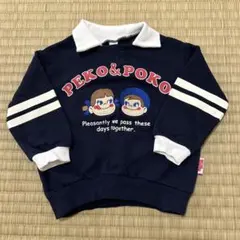 PEKO&POKO 長袖トレーナー ネイビー