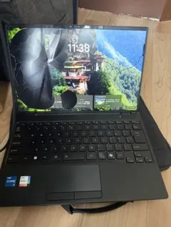 Fujitsu ノートPC 本体 液晶割れあり