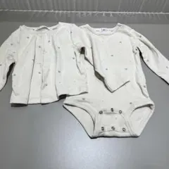 ZARAカーディガン付き長袖ロンパース　6-9m 74cm