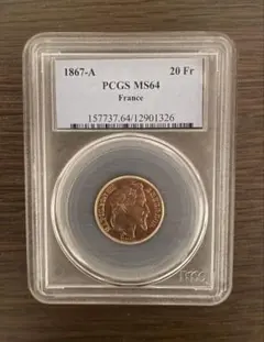 1922年 スイス ブレネリ アルプスの少女 20フラン 金貨 NGC MS66