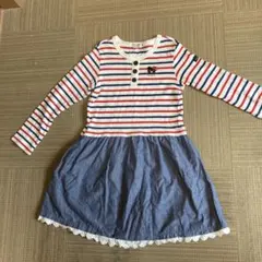 ダブルビー長袖ワンピース