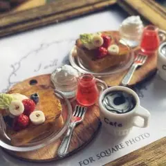 ミニチュアスイーツ ランダム発送☆フレンチトーストのカフェセット