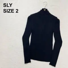【美品】スライ　タートルネック　リブニット　韓国　モード　平成ギャル（983）