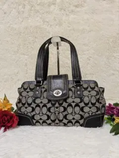 COACH 8K05 Signature Mini Boston y2k BK | Mercari