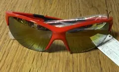 【新品・未使用】FILA（フィラ）スポーツサングラス レッド UVカット