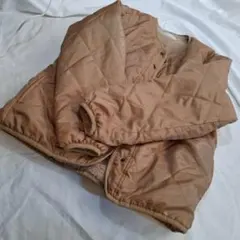 ベージュ ナイロン ジャケット フリース裏地