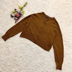『URBAN RESEARCH』ショート丈ニットカーディガン　長袖　シルク混