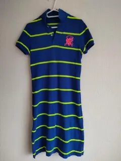 Ralph Lauren ストライプ ポロワンピース 半袖