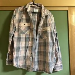 BAYFLOW メンズチェック柄　厚手長袖シャツ