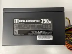 玄人志向 KRPW-AK750W/88+ 750W 電源ユニット