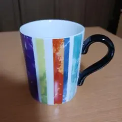 Francfranc 多色ストライプ マグカップ