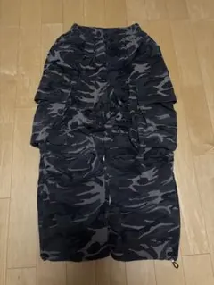 00s Archive カーゴ ロングスカート フレア 迷彩 ギミック 平成 - メルカリ