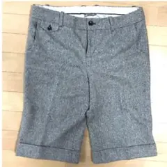 GAP ヘリンボーン柄 ツィード ウール混 ハーフパンツ 裏地付き