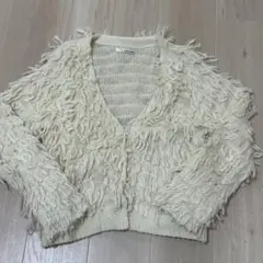 mysty women ループカーディガン　アイボリーホワイト
