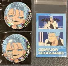 グリムジョー　BLEACH Amo Crepe 缶バッジ　特典　カード グリムジョー BLEACH Amo Crepe 缶バッジ ステッカー 特典 - メルカリ