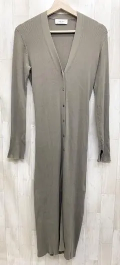 Mila Owen ミラ オーウェン リーンシルエットリブロングニットCD