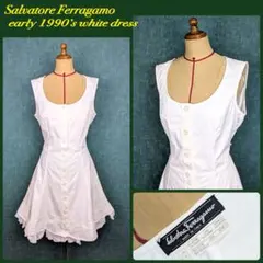 Salvatore Ferragamo 1990’s white dressのサムネイル