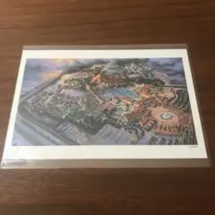●ディズニー ディズニーシー 地図 マップ コンセプトアート ポストカード