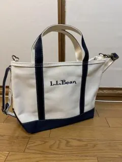 L.L.Bean トートバッグ ホワイト/ネイビー