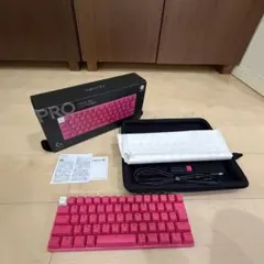 Logitech PRO X ピンク ゲーミングキーボード 本体のサムネイル