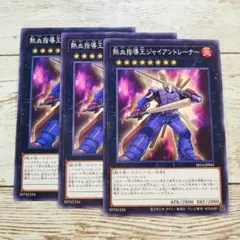 遊戯王　熱血指導王ジャイアントレーナー　ノーマル　SR14　3枚
