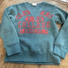 CLEVELAND COLLEGE トレーナー 青緑色120.FO.KIDS