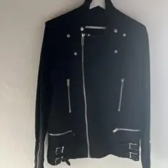 ブラック ライダースジャケット