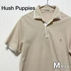 Hush Puppies ベージュ くすみカラー ポロシャツ Mサイズ