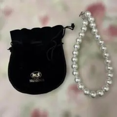 ブラックバイマウジー　粒大きめネックレス