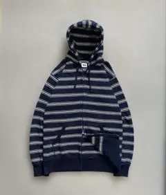 ボーダージップパーカー